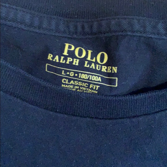 Black Polo Long Sleeve Tee - Picture 2 of 3